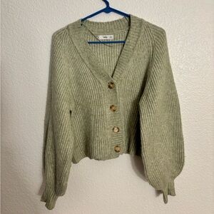Mango cropped knit cardigan (small)